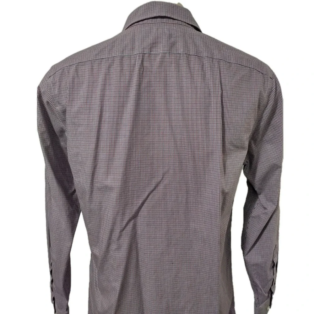Banana Republic Dress Shirt Men's Size Large Slim Fit Collared Long sleeve Check